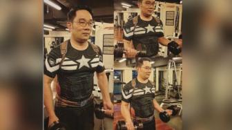 Demi Six Packs, Kini Ridwan Kamil Latihan Angkat Beban