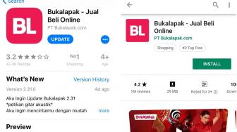 Di App Store dan Play Store, Rating Aplikasi Bukalapak Anjlok