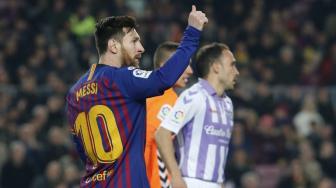 Cetak Gol Kemenangan Barcelona atas Valladolid, Messi Ukir Rekor Fenomenal