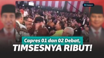 Beredar Video Keributan Timses 01 dan 02 Saat Debat