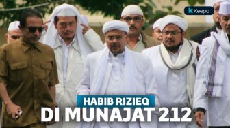 Habib Rizieq 'Hadir' di Munajat 212, Kritik Keras Penegakan Hukum Indonesia