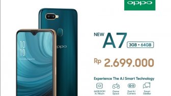 Lebih Banyak Pilihan, Oppo Hadirkan Varian Baru A7 Dijual Rp 2,699 Juta