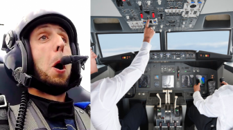 Karena Lagi Gabut Parah, Pilot Ini Tulis Pesan Tak Terduga di Atas Angkasa.