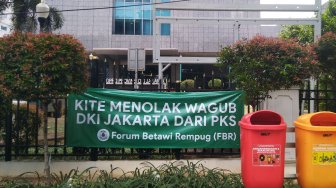 Pasang Spanduk Tolak Cawagub DKI dari PKS, FBR: Enggak Ada Bau-bau Betawi