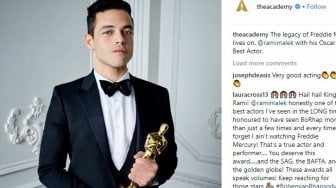 Hadiri Oscar 2019, Rami Malek Pakai 6 Produk Make up?