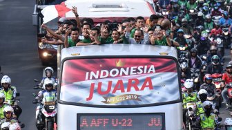 Konvoi Timnas Indonesia U-22