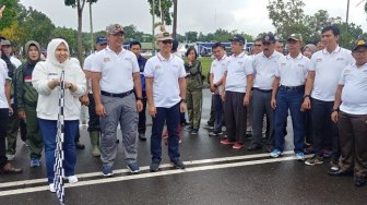 Diguyur Hujan, Festival Keselamatan Berkendara Millenial Muarojambi meriah