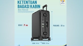 Ini Ketentuan Bagasi Kabin...