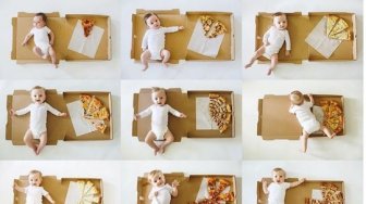 Bayi dan Pizza, Konsep Foto Bayi yang Gemesin Abis