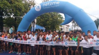Ratusan Peserta Ramaikan Fun Run Launching Aplikasi Netzme di Pekalongan