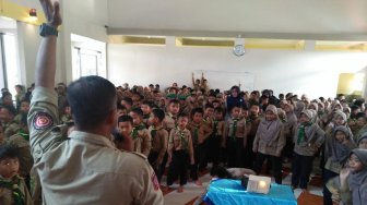 Mensos : Tagana Masuk Sekolah Siap Jadi Gerakan Nasional