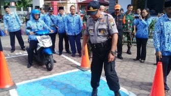 Antisipasi Gagal Ujian SIM C, Polres Blitar Sediakan Tempat Berlatih