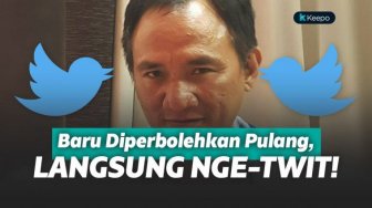 Baru Diperbolehkan Pulang, Andi Arief Langsung Ngetwit Lagi