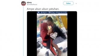 Viral, Aksi Dua Remaja Pacaran Ini Kalahkan Dilan dan Milea