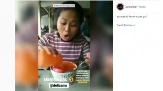 Apes! Ulah Perempuan Mau Makan Mie Ayam Ini Bikin Netizen Ngakak