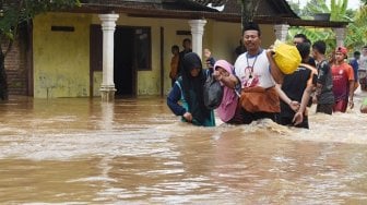 Banjir Terjang 35 Desa di Madiun, Ribuan Rumah Tergenang