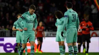 Hasil Liga Europa: Rennes Gilas 10 Pemain Arsenal 3-1