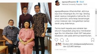 AHY: Senang Rasanya Mengetahui Ibu Ani Terus Optimis Melawan Kanker