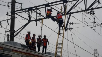 KNKT Terjunkan Tim untuk Selidiki KRL Anjlok di Kebon Pedes, Bogor