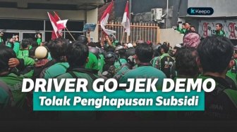 Ratusan Pengemudi Go-Jek Demo dan Tidak Ambil Order