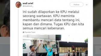 Andi Arief Sebar Foto Surat Suara Dibawa Truk Beraksara Asing, Ini Faktanya