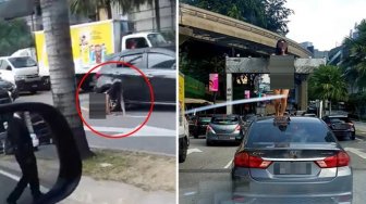 Perempuan Telanjang Menari di Atas Mobil saat Macet, Videonya Viral