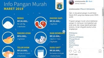 Pangan Murah Jakarta, Daging Sapi Cuma Rp 35 Ribu per Kilogram