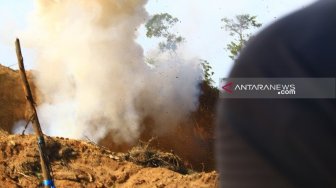 High Explosive, 11 Bom Lontong Milik Teroris Poso Diledakkan di Mapolda Sulteng