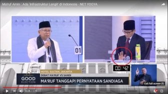 Maruf Disindir Bawa Contekan, TKN: Sandiaga Lebih Parah Bawa Gadget