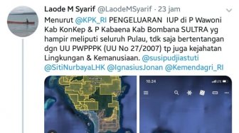 KPK: Izin IUP Pulau Wamonii Kejahatan Lingkungan dan Kemanusiaan