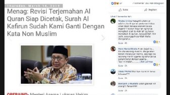 CEK FAKTA: Kemenag Ganti Terjemahan Surah Al Kafirun di Alquran Jadi Non Muslim?