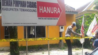 Kantor Partai Hanura Dirusak Orang Tak Dikenal, Kaca Pecah Berserakan