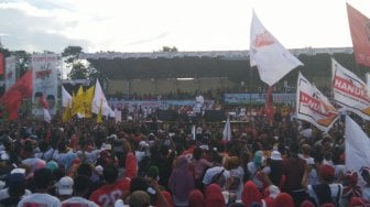 Kampanye Terbuka di Serang, Jokowi Kembali Ajak Pendukung Lawan Hoaks