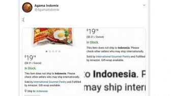 Bikin Warganet Kaget, Ini Penampakan Indomie di Situs e-Commerce Amazon