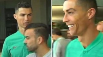 Bikin Ngakak, Ronaldo Tanyakan Jersey Juventus Saat Ditemui Fans El Real