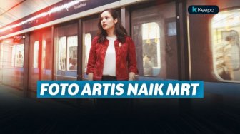 10 Potret Artis Ramai-Ramai Mencoba Naik MRT, Ada yang Ajak Buah Hati