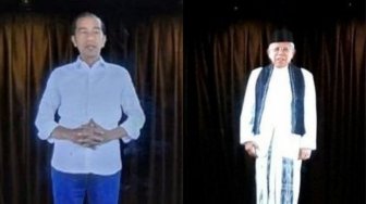 Canggih! Pasangan Capres - Cawapres ini Manfaatkan Hologram