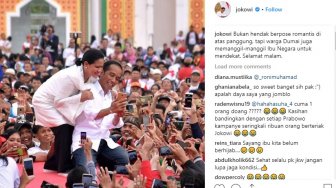 Foto Selfie Romantis Jokowi - Iriana di Dumai Bikin Warganet Baper