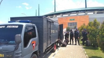 500 Personel Polisi Jaga Ketat Kampanye Prabowo di Stadion Pakansari