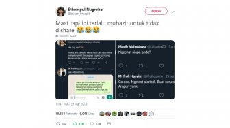 Ketahuan Pamer Chat ke Gebetan, Pria Ini Kena Semprot Pacarnya di Twitter