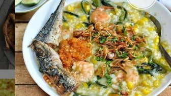 Resep Barobbo, Lezatnya Sajian Bubur Jagung Pakai Lauk Pauk