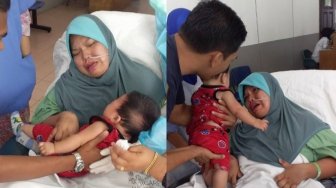 Tangis Ibu saat Pertama Lihat Bayinya, Setelah Koma 5 bulan kala Melahirkan
