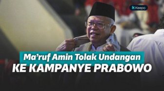 Menolak Hadir Diundang ke Kampanye Prabowo Sebagai Alumni 212, Ma'ruf Amin