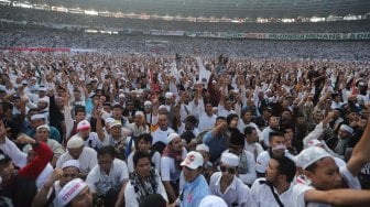 Kampanye Akbar Prabowo - Sandiaga di GBK Hasilkan 72 Ton Sampah