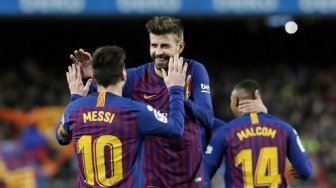 Barcelona Hantam 10 Pemain Atletico Madrid 2-0