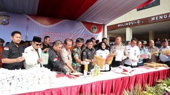 Polda Jatim Musnahkan Barang Bukti Narkoba Jaringan Internasional