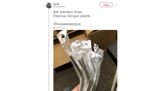 Niat Go Green Beli Stainless Straw, Tapi Bungkusnya Masih Pakai Plastik