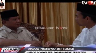 Prabowo Nangis di Hadapan Ustaz Abdul Somad