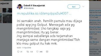 BPN Terheran Polisi Mau Kawal Pemilih Muda Dari Golput