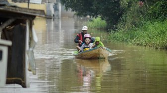 Puluhan Rumah di Bekasi Terendam Banjir Akibat Luapan Sungai Cibeet